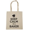 Hippowarehouse Keep Calm I'm a Baker Tote Shopping Gym Beach