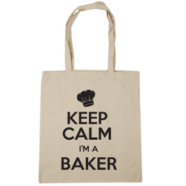 Hippowarehouse Keep Calm I'm a Baker Tote Shopping Gym Beach Bag 42cm x38cm, 10 litres