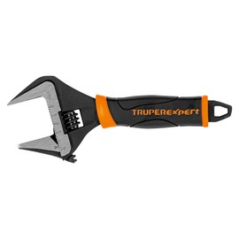 Truper Expert PET-6XA Llave ajustable (perico) 6" boca ancha Comfort Grip