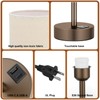 Beige Touch Table Lamp for Bedroom - 3 Way Dimmable