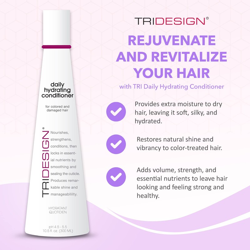 TRIDESIGN Hydrating Conditioner for Women - Extra Moisturizing, Restorative Conditioner