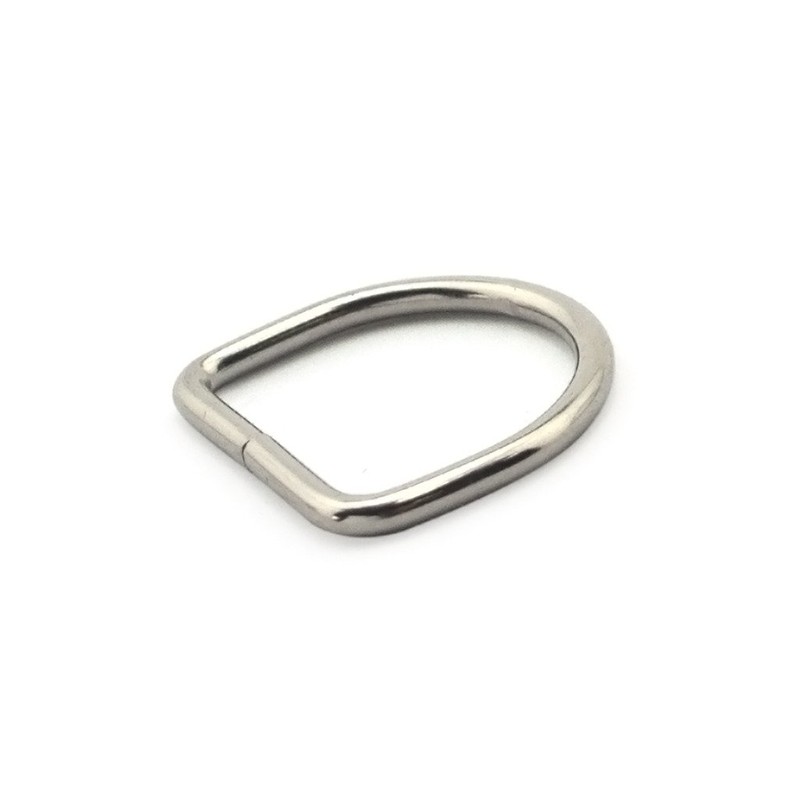 HAND 26mm Tall Silver Colour D Ring Buckle - for