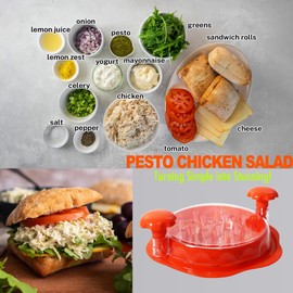 Chicken Shredder Large Chicken Breast Shredder Tool Twist with Brush&Fork, Visible Meat Shredder Machine, Anti-Slip Strip, Ergonomic Handle, BPA Free, Pork Beef Chicken