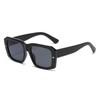 LJCZKA Vintage Rectangular Sunglasses Women Men 90s Retro Square Sunglasses