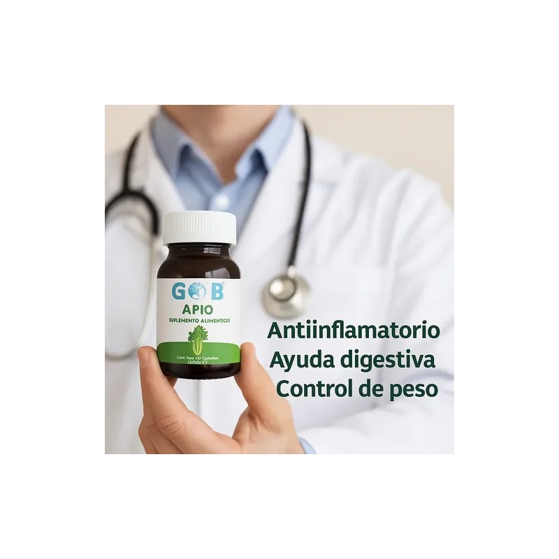 Apio En Polvo - Go3b - 60 Cápsulas - Suplemento