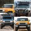 KMFCDAE Cowl Light Brackets 1 Pair Symmetrical FJ Logo A-Pillar