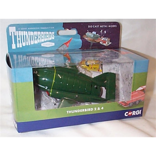 corgi classic thunderbirds thunderbird 2 & 4 set diecast model …