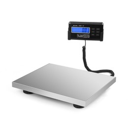 Flexzion Digital Shipping and Postal Scale, Heavy Duty Stainless Steel Platform, 440Lbs 200KG Weight Capacity with LCD Backlight Display and AC Adapter