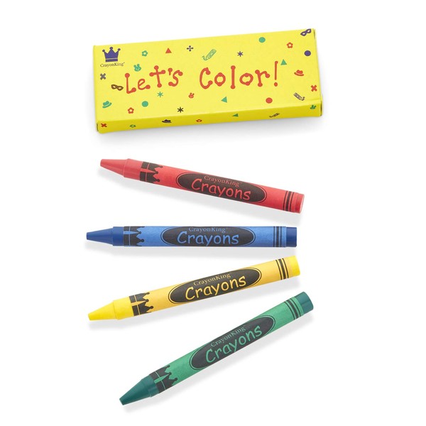 CrayonKing 25 Sets of 4-Packs in a Box (100 total
