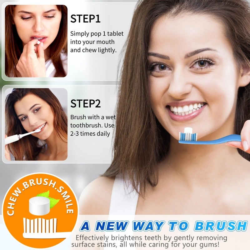 laraspi Toothpaste Tablets, Nano Hydroxyapatite Toothpaste, Flouride & Plastic Free