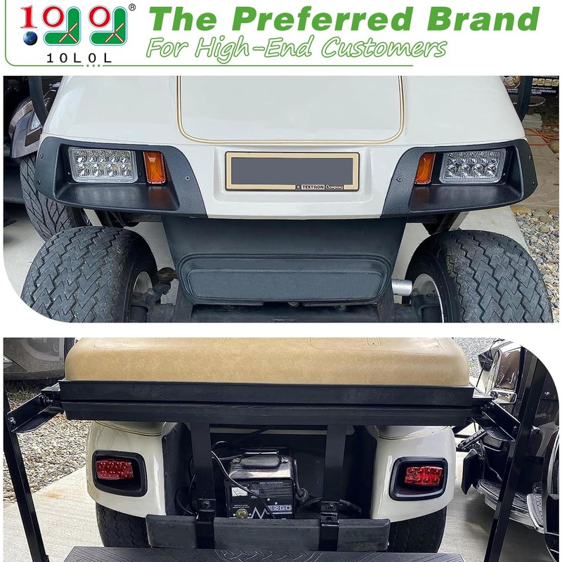 10L0L Golf Cart EZGO Headlight Kit (12V) - Headlight and