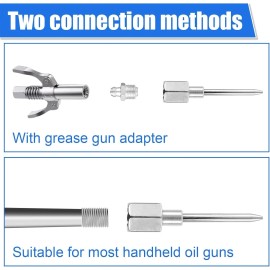 Unbranded 7pcs Grease Gun Accessory Grease Needle Nozzles Dispenser Rubber Nipple Adapter