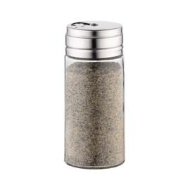 Fox Run 5167 Glass Spice Jar with Stainless Steel Shaker Lid, 6 Ounce, Clear Container for Seasonings, 1 Count (Pack of 1)