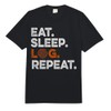 Eat Sleep Log Repeat Woodcutter Logger Funny Lumberjack Gift Comfort