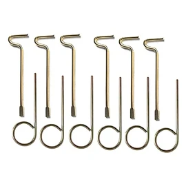 Emergency Keys for Interior Door Locksets, Key Pin for Schlage Interior Privacy Door Lock Compatible for Bedroom, Bathroom, 2 Pack (Flat Type 6+Round pin Type 6)