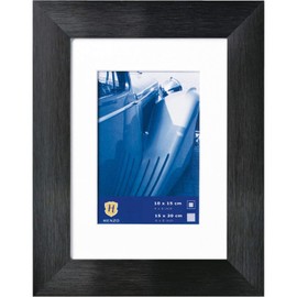 Henzo 80.621.08 Photo Frame Brushed Aluminium 10 x 15 or 15 x 20 cm Black