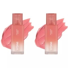 Inga 잉가 벨벳 보송 밀착 립틴트 발색 크림베리 슈 X2개 Inga Velvet Soft Fit Lip Tint Color Cream Berry Set X2