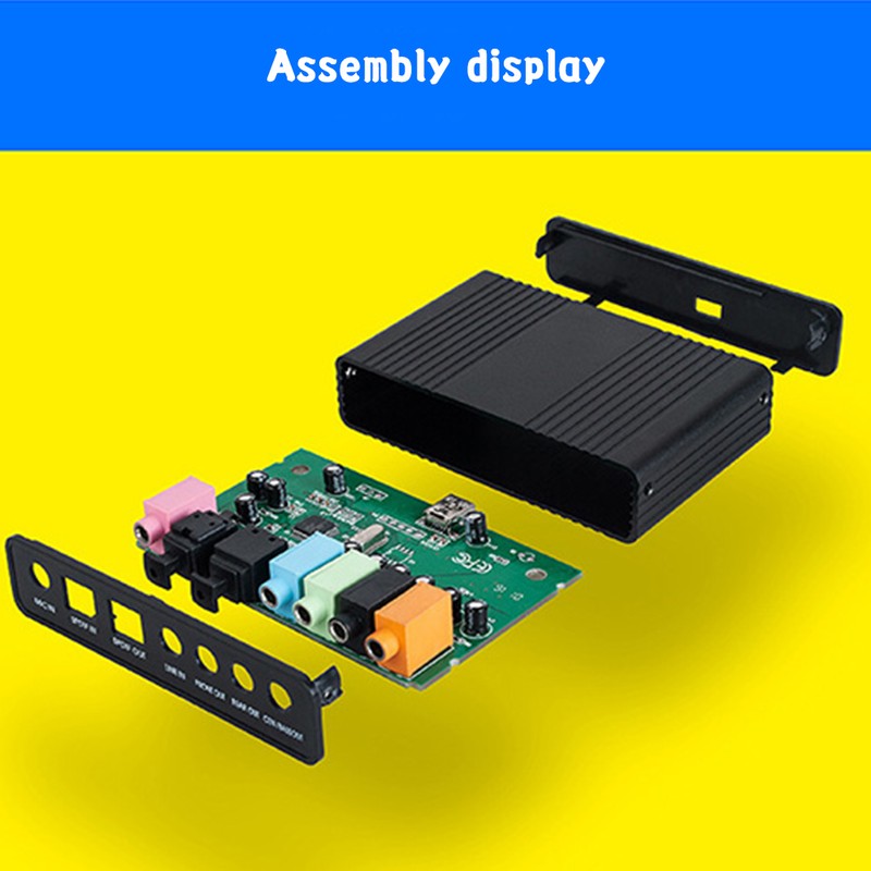 External Sound Card Optical Fiber USB 5.1 HD for Desktop