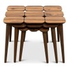 ASHCROFT Page Mid-Century Modern Wood Nesting Tables in Walnut (Set