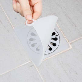 2 Pieces Silicone Tub Stopper Floor Drain Cover, 6x6 Inch Anti-Odor Deodorizing Mat for Kitchen Bathroom Laundry, Sewer Drain Plugs with Silica Gel Seal