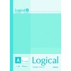 Nakabayashi NO-B525A-5P Logical Notebook, A Ruled, B5, Pastel, Pack of