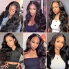 YePei 22 Inch Body Wave Lace Front Wigs Human Hair