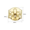 sourcing map 2pcs Suitcase Clasp, Small Size Jewellery Wooden Box