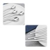 Xowine Pack of 12 long teaspoons, stainless steel, long spoon
