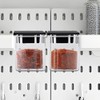 Fobufue 4 Pcs Pegboard Accessories with Lid, 3.9 X 3.2