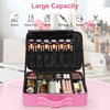 Relavel Makeup Case Large Makeup Bag Professional Train Case Travel