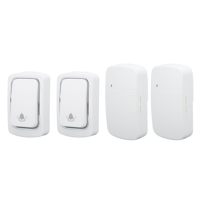 Wireless Doorbell Set Self Powered IP68 Waterproof Long Range Caregiver