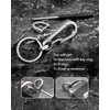 PJYTAC Titanium Carabiner Heavy Duty Keychain Quick Release Key Clip