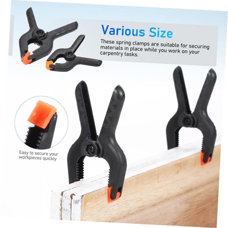 CIYODO 10 Pack Heavy Duty Spring Clamps Plastic Woodworking Clamps