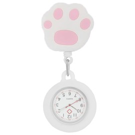 Nurse Watch, Pocket Watch, Clip Type, Easy to Read Pocket Watch, For Nurses, Unisex, Birthday, Simple, Waterproof, Stretchable, Cute, Smiley, Clip Included, cloud, Simple