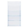 Saki Wall Pocket, Clear, Size: W10.2 x H9.4 inches (260