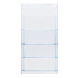 Saki Wall Pocket, Clear, Size: W10.2 x H9.4 inches (260 x 240 mm)