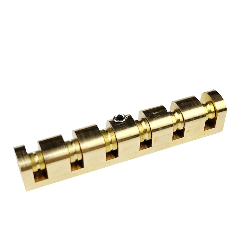 Kaynes 43mm Height Adjustable Brass Roller Guitar Nut Replacement for