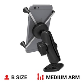 RAM Mounts X-Grip Large Phone Mount with Diamond Base RAM-B-102-UN10U with Medium Arm