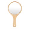 YCHMIR Travel Mirror Hand Mirror for Women Solid Wood Frame