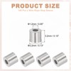 sourcing map 1/16"(1mm) Aluminum Crimping Loop Sleeve, Wire Rope Stop