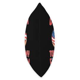 Glazed Doughnut Maker Donut Lover Proud American Donut Touch My Freedom Doughnut Themed America Flag USA Throw Pillow, 18x18, Multicolor