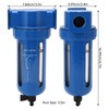 Compressed Air Filter Manual Drain Zinc Alloy Stainless Steel High