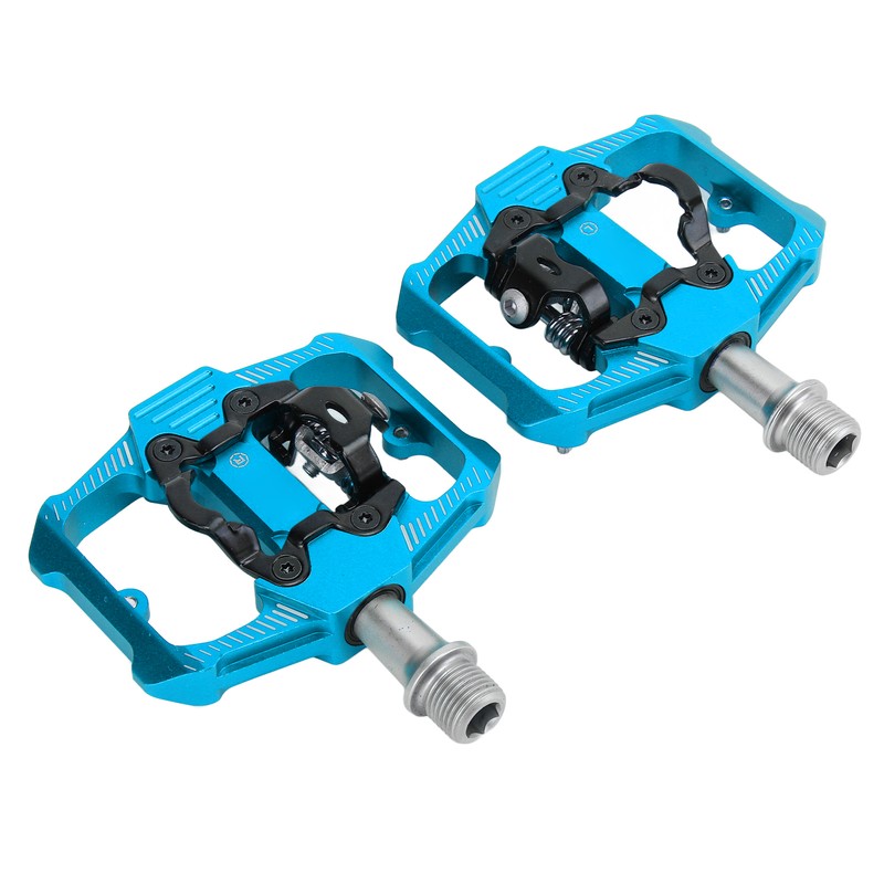 Dual Function Bicycle Pedal Flat Clipless Cleats 3 Sealed Bearings