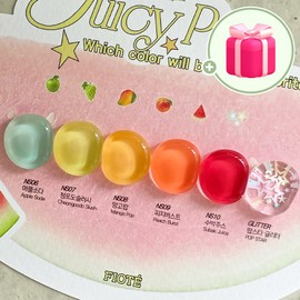 Piote Piotte Juicy Pop Syrup Glitter Gel 6-piece set / 피오떼 쥬시팝 시럽 글리터젤 6종세트