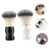 BIUDECO 2Pcs Portable Men Shaving Brush Soft Hair Foaming Brush
