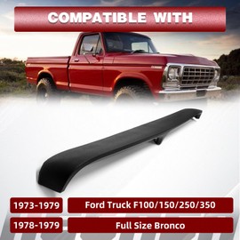 HECASA Black Dash Cover Dashpad Cover Compatible with 1973-1979 Ford F100 F150 F250 F350 Bronco Replacement Dash Pad