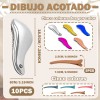 10pcs Cepillo Para Extensiones Cabello Peine Para Cabello