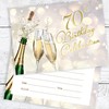 Olivia Samuel 20 x 70th Birthday Celebration Invites from Champagne