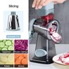 Cheese Grater Rotary vegeteble Slicer Chopper,Versatile Cheese Shredder,Blades for Shredding,