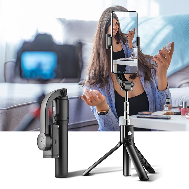 Ballhead Stabilizer Anti‑Shake Tripod Bluetooth Remote Control Selfie Stick for